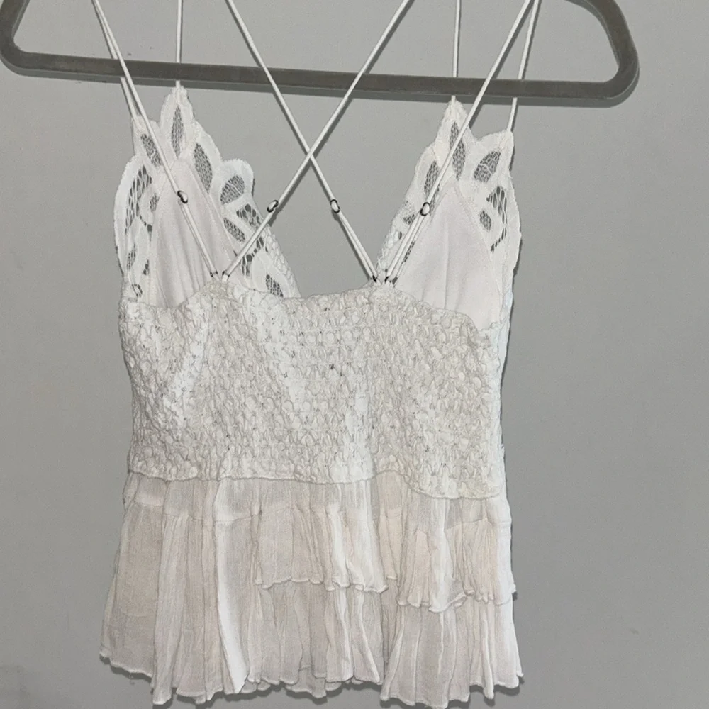Free People Adella White Lace Tank Top - Picture 4 of 10